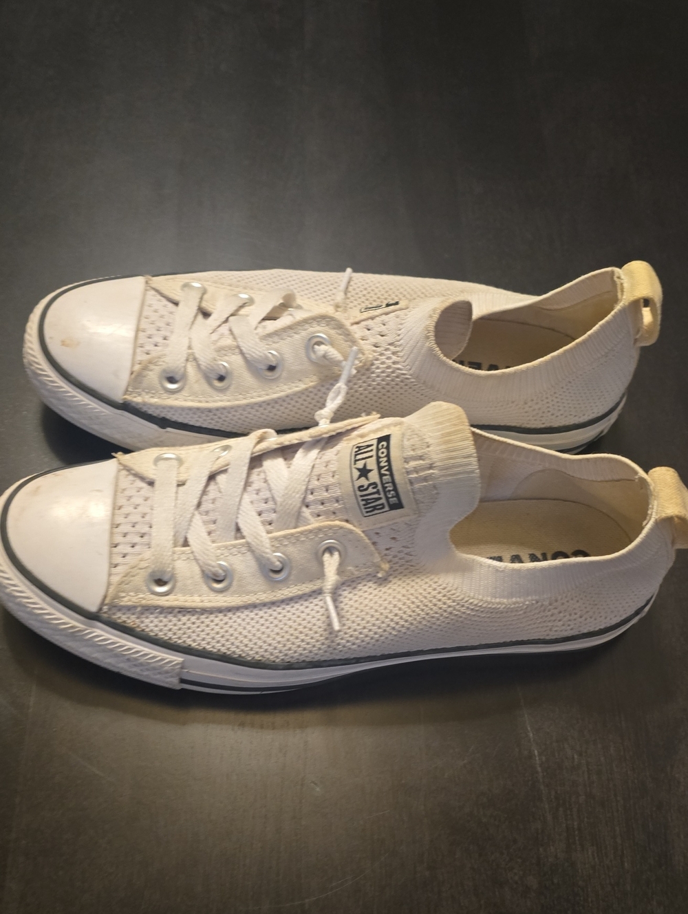 Women's Converse All Stars Low Top Sneakers in Cream/White